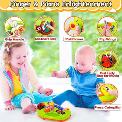 Smiley Face Musical Keyboard Toy – Interactive Learning Toy for Babies