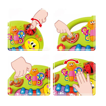 Smiley Face Musical Keyboard Toy – Interactive Learning Toy for Babies