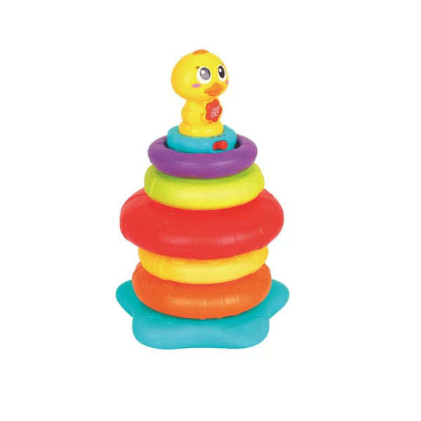Rainbow Duck Stacking Toy – Colorful Learning Toy for Babies & Toddlers