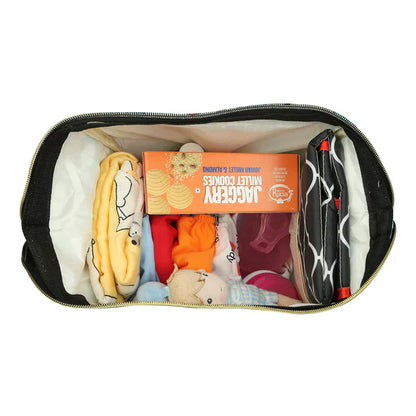 Stylish Baby Diaper Backpack – Large Capacity with Insulated Bottle Pockets