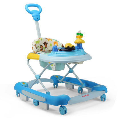 Musical 2-in-1 Adjustable Baby Walker cum Rocker with Parent Control Handle