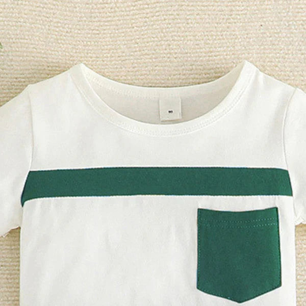 Boys Short Sleeve Cotton T-Shirt & Shorts Set (Age 3–4 Years)