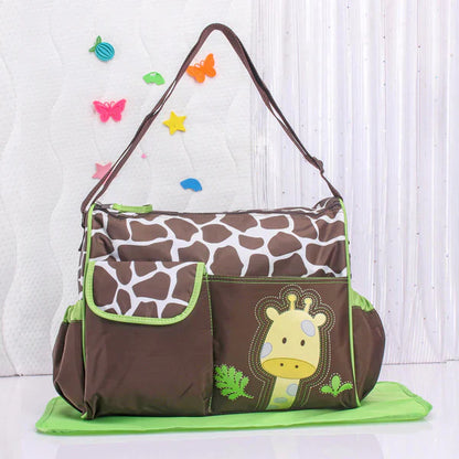 Printed Diaper Bag Backpack – Waterproof Baby Travel Bag for Moms & Dads