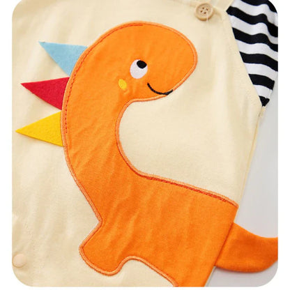 Dinosaur Design Half Sleeve Romper for Kids – Soft & Comfortable