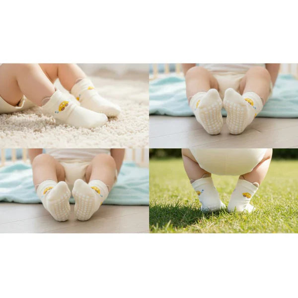 Baby Non-Slip Socks – Anti-Skid Cotton Socks for Infants & Toddlers
