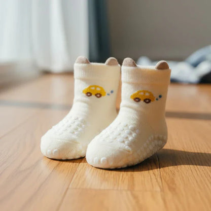 Baby Non-Slip Socks – Anti-Skid Cotton Socks for Infants & Toddlers