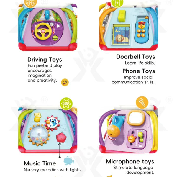 Discover Activity Cube Toy – 15 Fun Learning Activities for Babies
