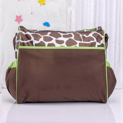 Printed Diaper Bag Backpack – Waterproof Baby Travel Bag for Moms & Dads