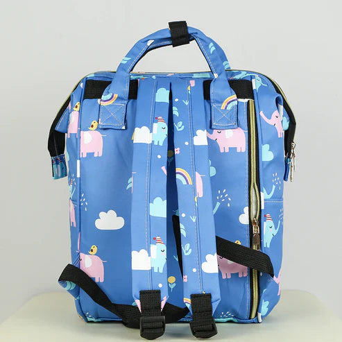 Stylish Baby Diaper Backpack – Large Capacity with Insulated Bottle Pockets