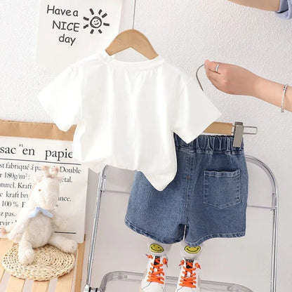 Boys Short Sleeve Dress Set – Stylish Casual Outfit for Kids