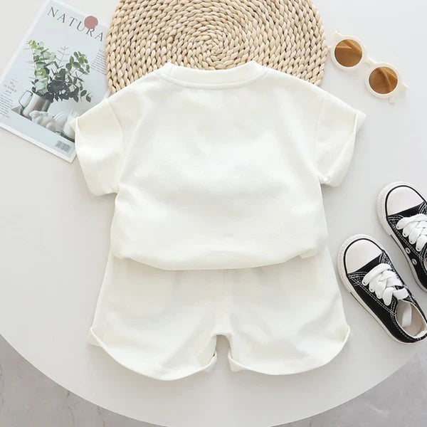 Kids Short Sleeve Crocodile T-Shirt & Shorts Set – Soft & Comfortable