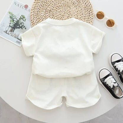 Kids Short Sleeve Crocodile T-Shirt & Shorts Set – Soft & Comfortable