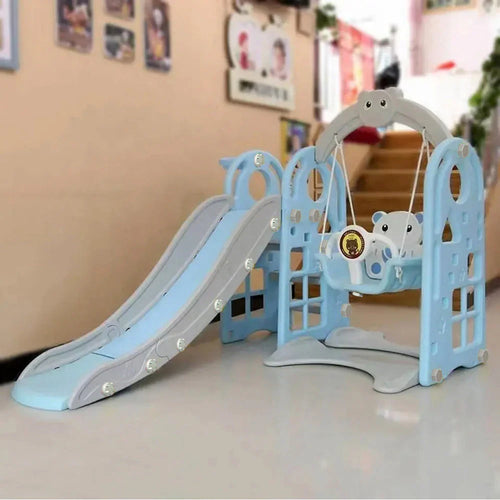 Indoor & Outdoor Slide and Swing Set for Toddlers – Sky Blue
